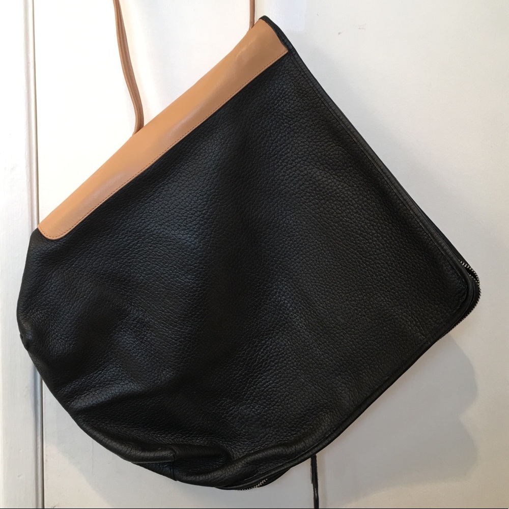 L.A.M.B. Calli Tote, black leather